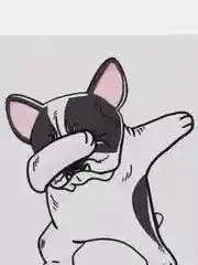 Открытка "Мопс дэб"