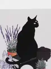 Открытка "Черная кошка"