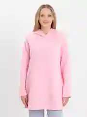 Розовый худи женское, с капюшоном, утепленное