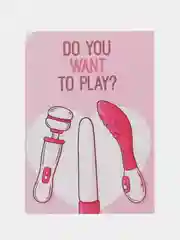 Открытка "Do you want to play?"