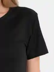 Черный футболка женская