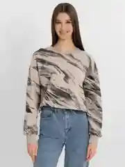 Бежевый топ женский, худи толстовка