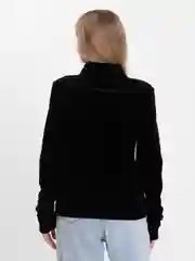 Черный велюровый лонг Киберкола
