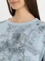 Голубой топ женский, худи толстовка