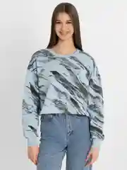 Голубой топ женский, худи толстовка
