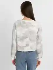 Белый топ женский, худи толстовка