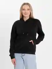 Черный худи унисекс, оверсайз