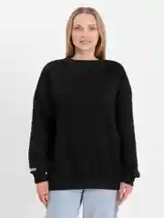 Черный женский свитшот