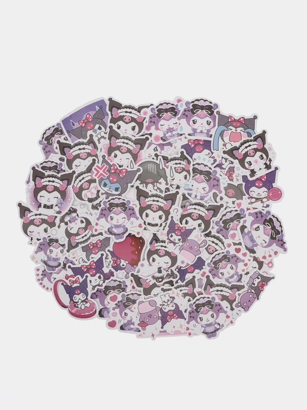 Наклейки для стикербомбинга, Kuromi, Melody, Hello Kitty, Sinnamoroll. Стикерпак, Куроми