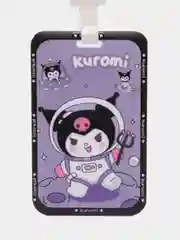 Аметистовый бейдж пластиковый Куроми, MY MELODY, лента с принтом (карта 8,5*5,5см)