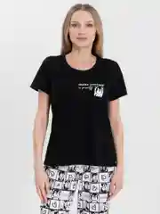 Черный комплект для дома, женская пижама