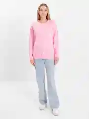 Розовый свитшот женский
