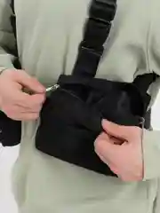 Серый меланж нагрудная сумка, спортивная сумка на грудь, бронежилет