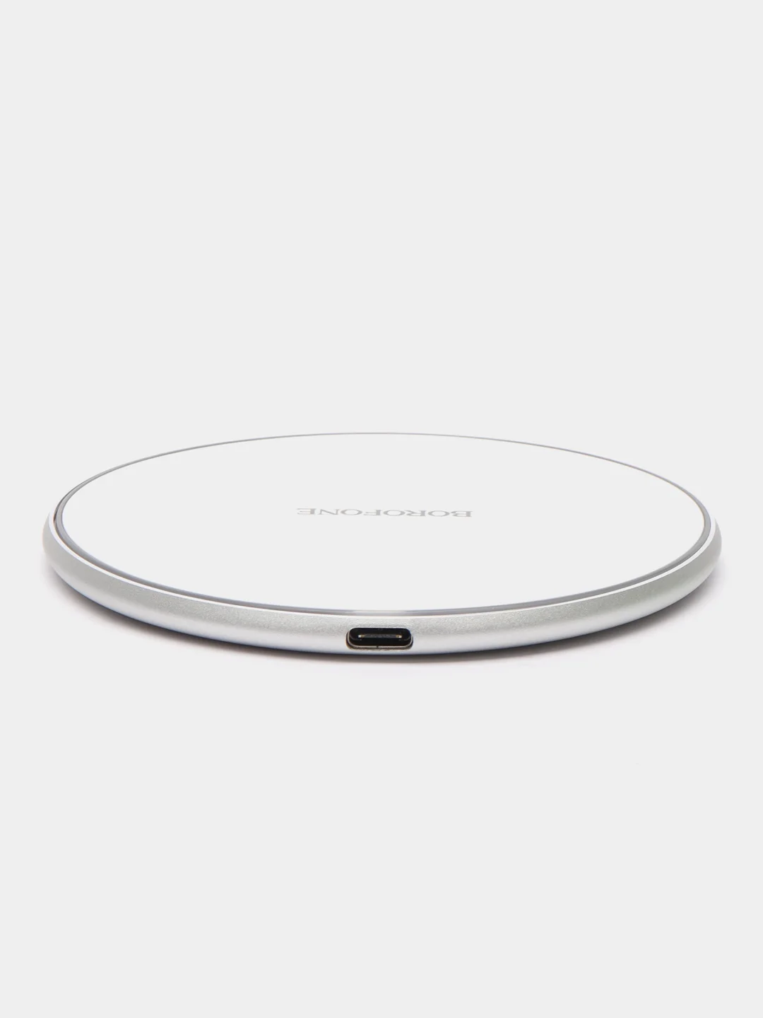 Белый беспроводное зарядное устройство Borofone BQ3 Pro Ultra slim 15W для автомобиля