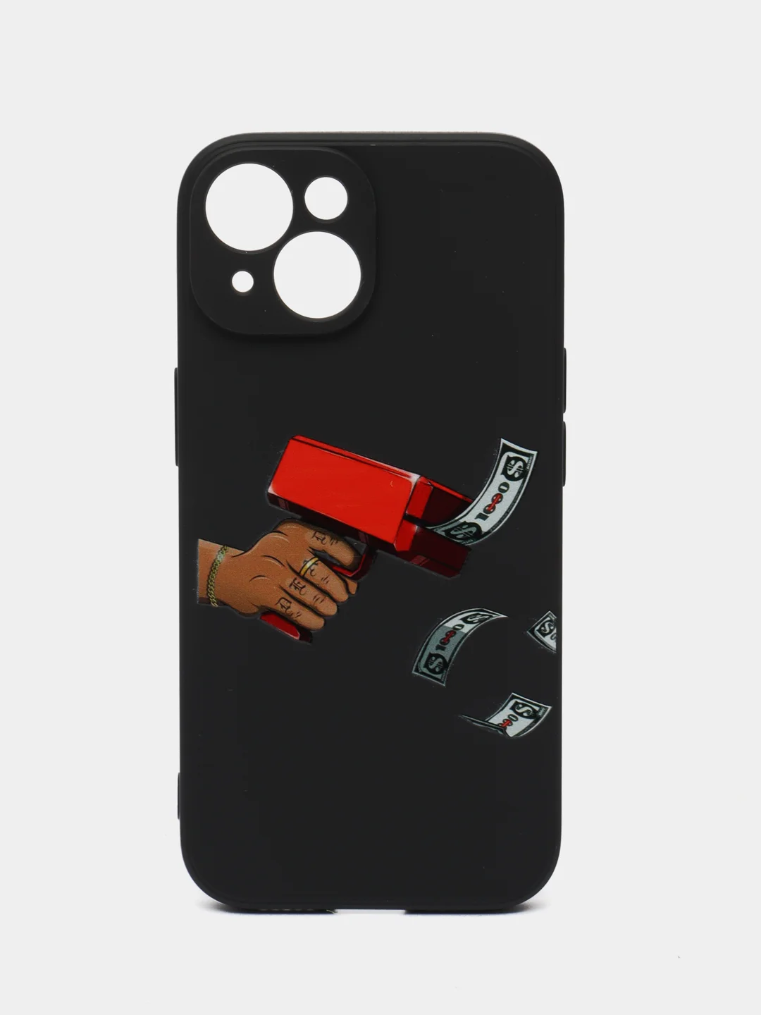 Черный чехол iPhone 11, 12, 13, 14, 15 Pro, Pro Max