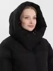 Молочный оверсайз пуховик женский LaFemme