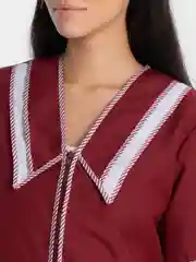 Бордовый халат, габардин, классика, бордо, женский