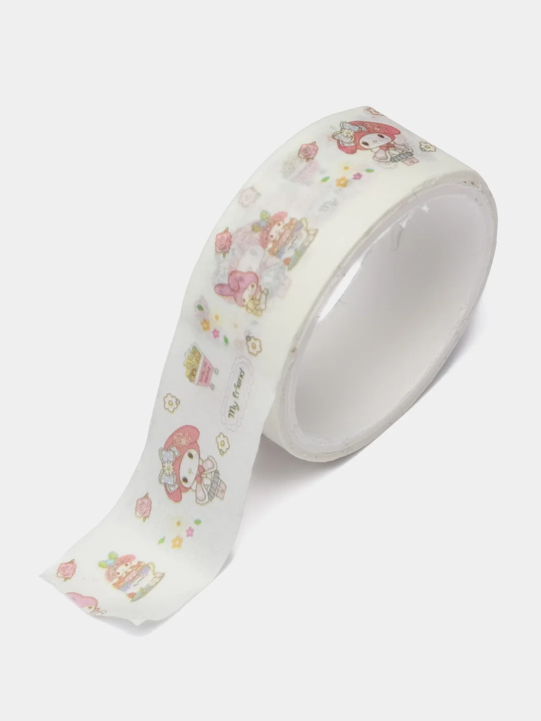 Белый стикерпак, стикеры Hello Kitty, наклейки Куроми, декоративный скотч по аниме Куроми