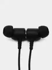 Черный беспроводные наушники блютуз, спортивные на шею с микрофоном, bluetooth наушники