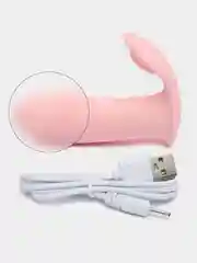 Розовый вибратор бабочка в трусы bluetooth пульт в твоем телефоне