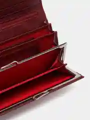 Бордовый женский кошелек из натуральной кожи