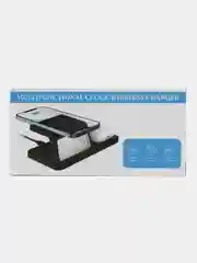 Беспроводная зарядка док-станция Wireless Charger с часами