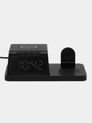 Беспроводная зарядка док-станция Wireless Charger с часами