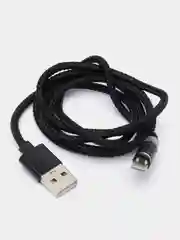 Черный магнитный USB-кабель для зарядки телефона