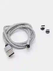 Серый магнитный USB-кабель для зарядки телефона