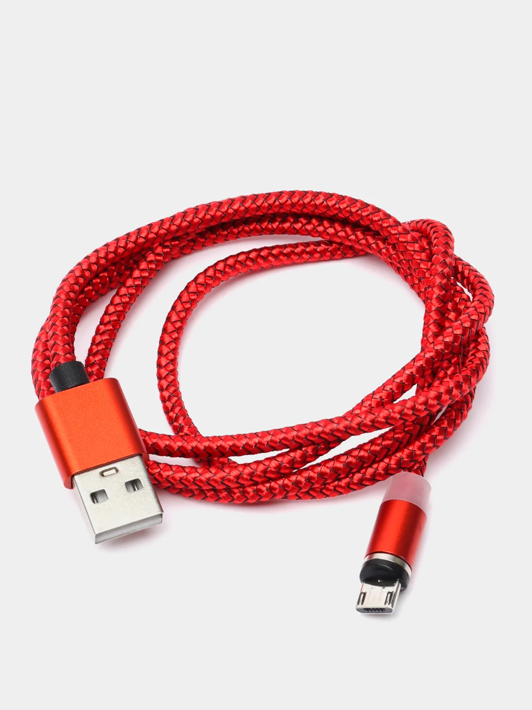 Красный магнитный USB-кабель для зарядки телефона