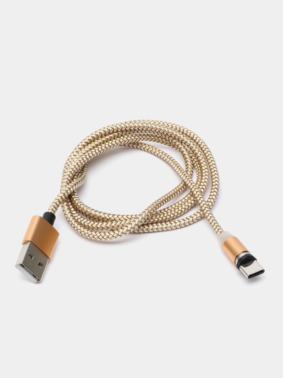Золотой магнитный USB-кабель для зарядки телефона