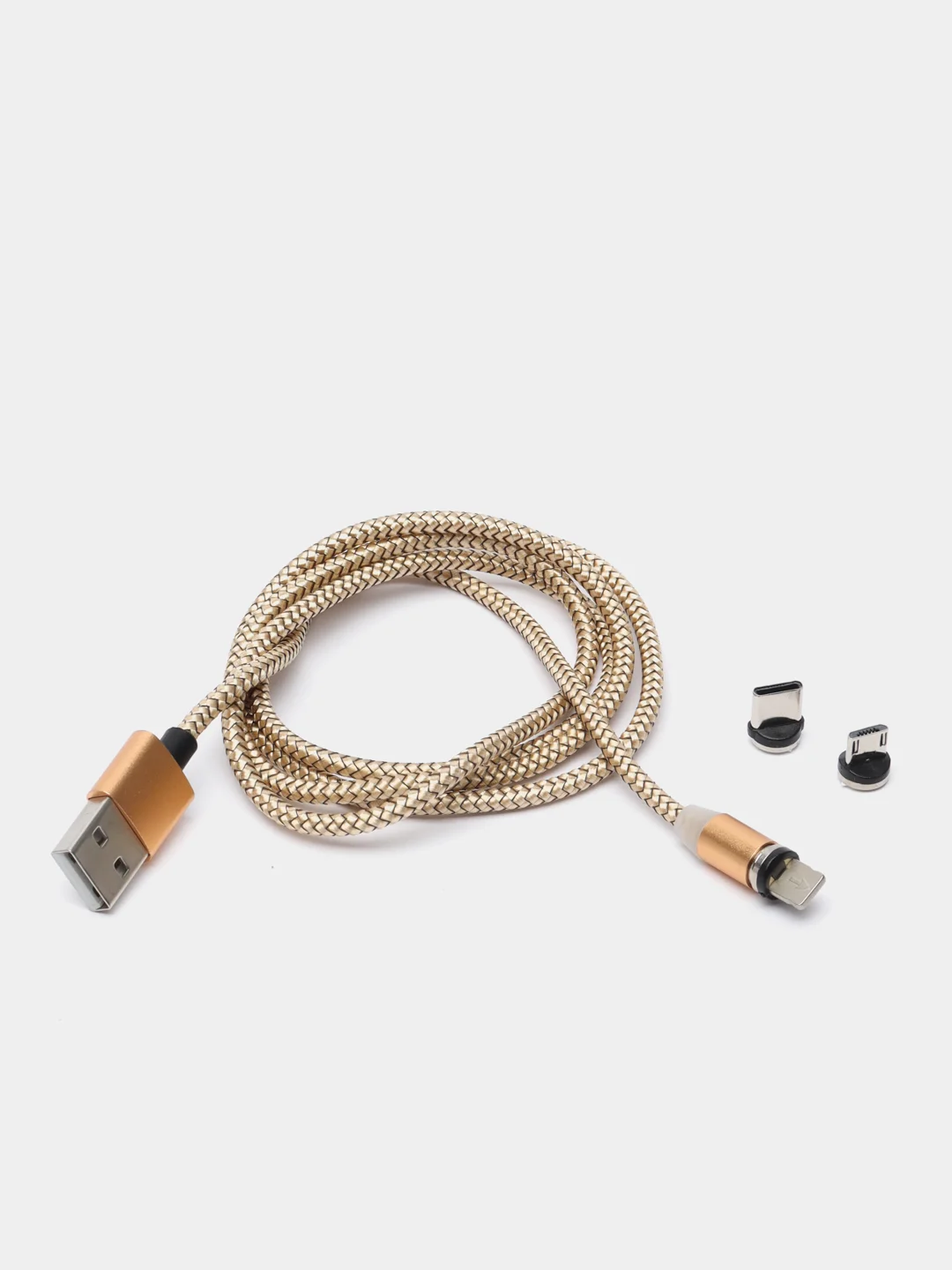 Золотой магнитный USB-кабель для зарядки телефона