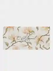 Белый открытка конверт для денег "С юбилеем"