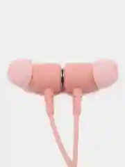 Розовый беспроводные наушники Bluetooth спортивные на шею с микрофоном игровые