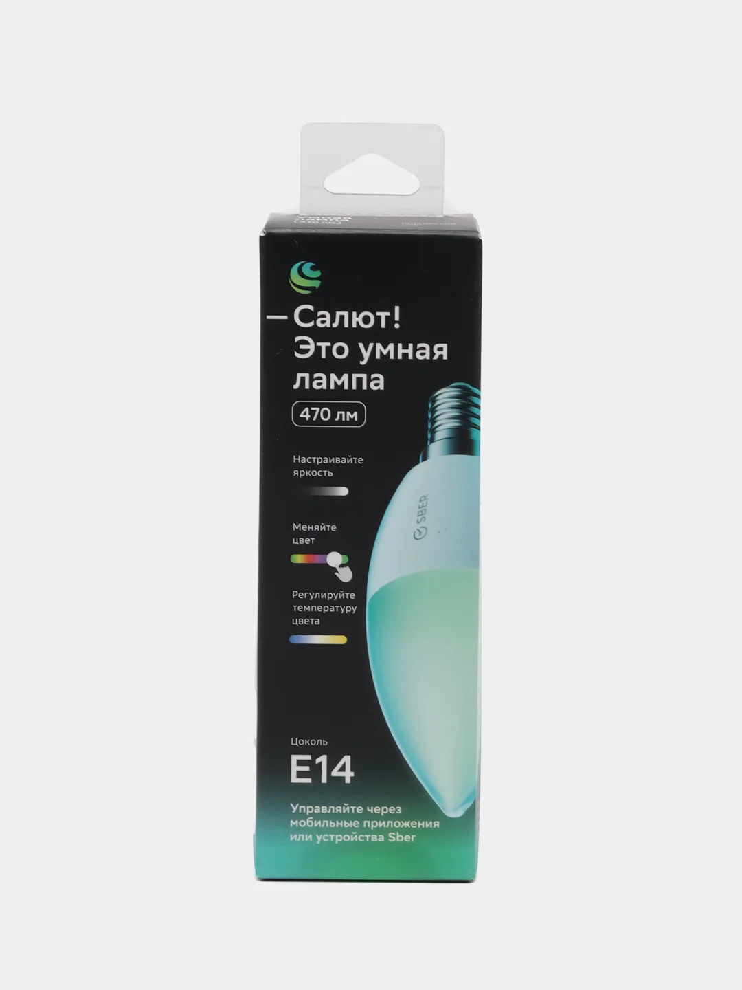 Умная лампа Sber светодиодная, E14, E27,управлением голосом
