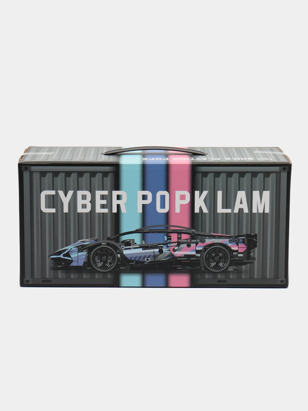 Пурпурный конструктор Lamborghini Sian Cyberpunk  Конструктор Ламборджини Киберпанк