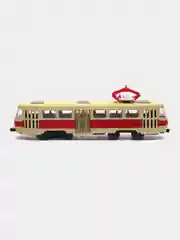 Алый трамвай светящийся звуковой / Машина игрушка Спецтехника