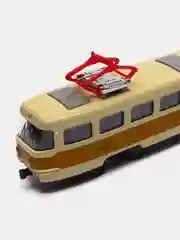 Желтый трамвай светящийся звуковой / Машина игрушка Спецтехника