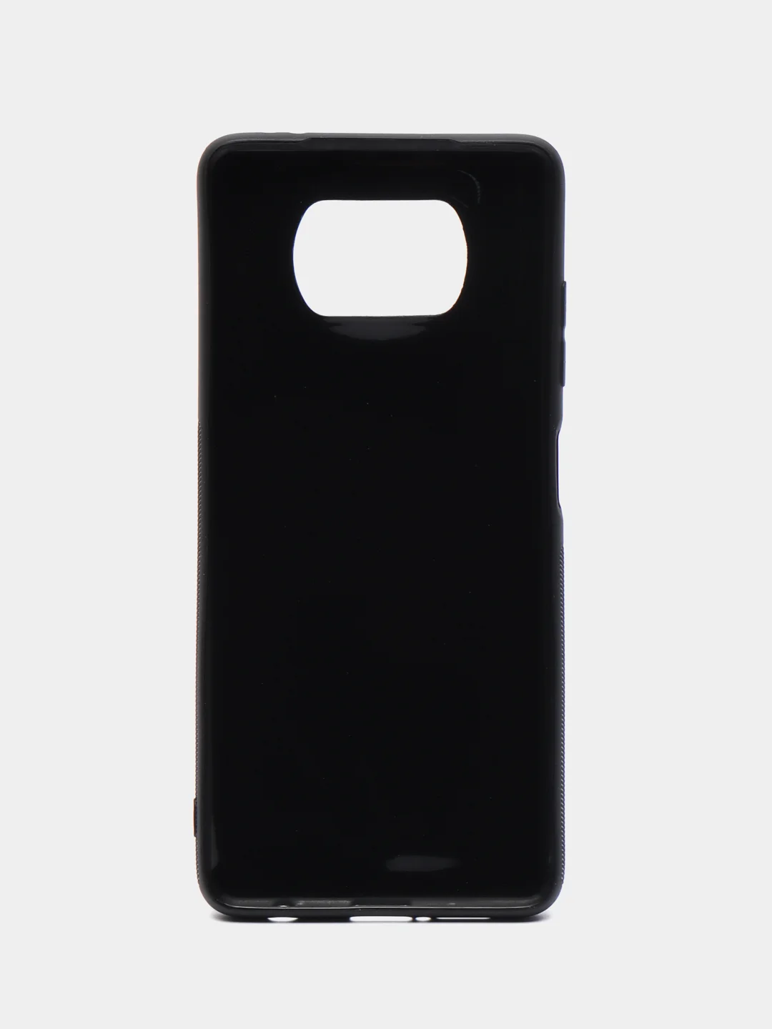 Черный ребристый чехол для Xiaomi Poco X3 NFC/X3 Pro силиконовый ROSCO тонкий с текстурой карбон