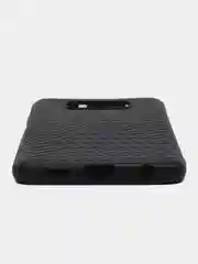 Черный ребристый чехол для Xiaomi Poco X3 NFC/X3 Pro силиконовый ROSCO тонкий с текстурой карбон
