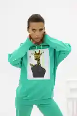 Кораллово-розовый спортивный костюм женский оверсайз