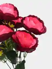 Багровый искусственные цветы, букет, розы, высота 40см, 7бутонов