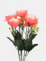 Кораллово-розовый искусственные цветы, букет, розы, высота 40см, 7бутонов