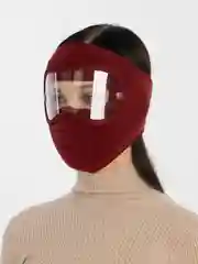 Красный подшлемник, ветрозащитная маска