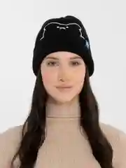 Черный шапка "Мишка"