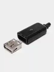 Гнездо USB2.0 в корпусе на провод разъем USB гнездо на кабель