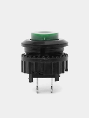 Кнопка DS-500 1A/250VAC без фиксации зеленая