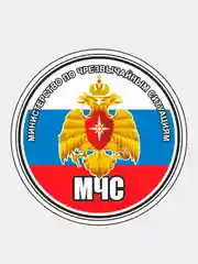 Синий стикер на авто по родам войск ВДВ ВМФ МЧС ГРУ ПВО ВВС Разведка 90мм