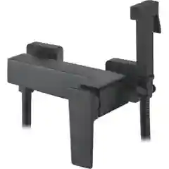 Черный смеситель с гигиеническим душем Ledeme L5278