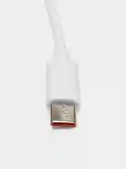 Белый кабель 6А type-c usb для быстрой зарядки и передачи данных длинна 1 м